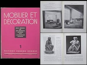 MOBILIER ET DECORATION N°1 1936 MAURICE JALLOT, MORICE LIPSI, JANSON DE SAILLY