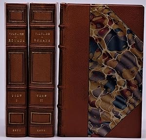 (Binding, Fine - Saulnier) Oeuvres de Voltaire, Romans in Three Volumes