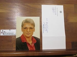 Bild des Verkufers fr Original Autogramm Ruth Fuchs MdB PDS DDR-Leichtathletin, zweifache Olympiasiegerin im Speerwurf zum Verkauf von Antiquariat im Kaiserviertel | Wimbauer Buchversand