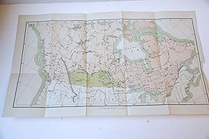 Cartography/map: Colored map of British North America, lithography 30 x 50 cm.