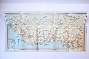 Imagen del vendedor de Cartography/Map: bersichtkarte von West-Afrika. 1:8000000. 1 pp. In the left corner Kapverdische Inseln. a la venta por Antiquariaat Arine van der Steur / ILAB