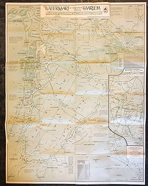 FIRST EDITION: Cartography/maps: Waterkaart van Hengelsport Vereniging Haarlem, Uitgave van Henge...