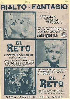 EL RETO. Publicidad original de Prensa