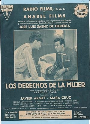 LOS DERECHOS DE LA MUJER. Publicidad original de Prensa - Cine Español