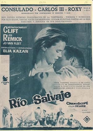 RIO SALVAJE. Publicidad original de Prensa