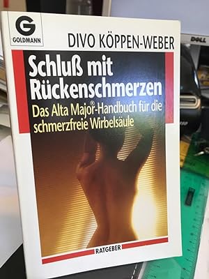 Seller image for Schluss mit Rckenschmerzen. Das Alta-Major-Handbuch fr die schmerzfreie Wirbelsule. for sale by Antiquariat Hecht