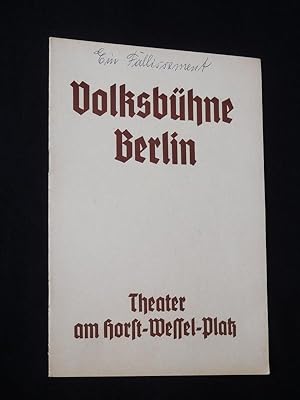 Bild des Verkufers fr Programmheft Volksbhne Berlin Theater am Horst-Wessel-Platz 1937/ 38. EIN FALLISSEMENT von Bjrnson. Spielleitung: Heinz Dietrich Kenter, Bhnenbild: Goetz Roethe, techn. Einr.: Hans Sachs. Mit Carl Kuhlmann, Renee Stobrawa, Victoria von Ballasko, Marina von Ditmar, Adolf Ziegler, Josef Renner, Eduard Wandrey, Hugo Gau-Hamm, Gotthard Boge zum Verkauf von Fast alles Theater! Antiquariat fr die darstellenden Knste