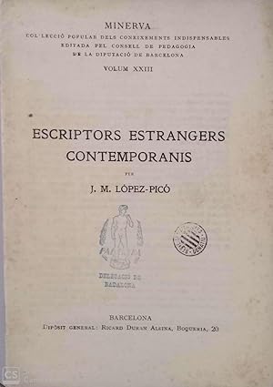 Bild des Verkufers fr Escriptors estrangers contemporanis (Minerva, volum XXIII) zum Verkauf von Llibres Capra