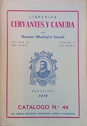 Librerías Cervantes y Canuda (catálogo n. 44, 1979)