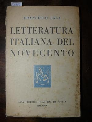 Letteratura italiana del Novecento. Prima edizione