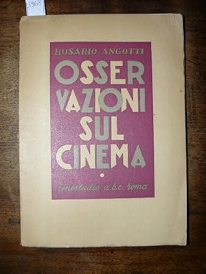 Osservazioni sul cinema