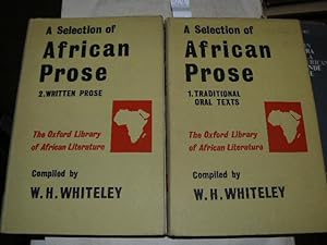 A selection African prose. Vol. I: Traditional oral texts. Vol.II: Written prose