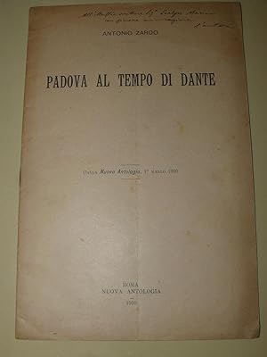 Padova al tempo di Dante. Dalla nuova antologia, 1° marzo 1910