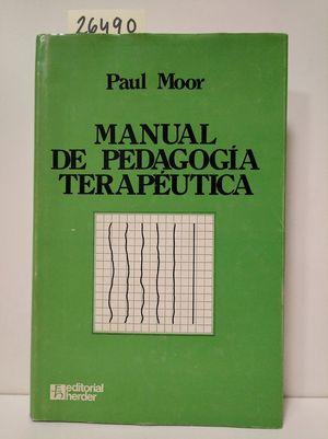 Imagen del vendedor de MANUAL DE PEDAGOGA TERAPETICA a la venta por Librera Circus