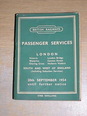 British Railway Passenger Services London 20th September 1954