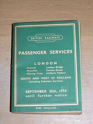 British Railway Passenger Services London - Victoria, Waterloo, charing Cross, London Bridge, Can...