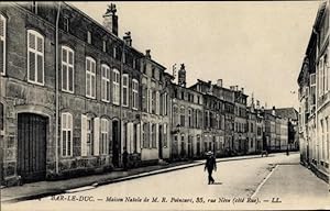 Imagen del vendedor de Ansichtskarte / Postkarte Bar le Duc Lothringen Meuse, Maison Natale de M. R. Poincar, Rue Nve a la venta por akpool GmbH