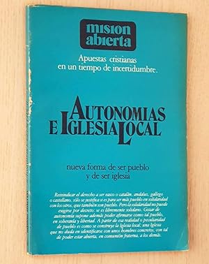 MISIÓN ABIERTA. Año 1981, nº 3. AUTONOMÍAS E IGLESIA LOCAL.