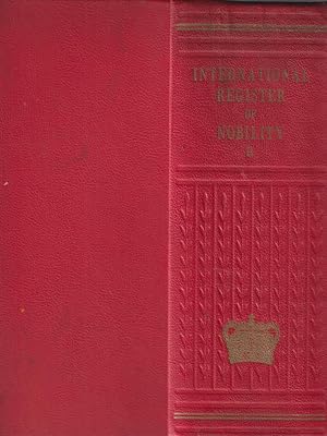 International register of nobility vol. II