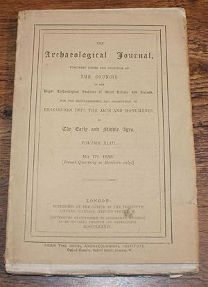 Image du vendeur pour The Archaeological Journal, Volume XLIII, No. 171, September 1886. For Researches into the Early and Middle Ages mis en vente par Bailgate Books Ltd