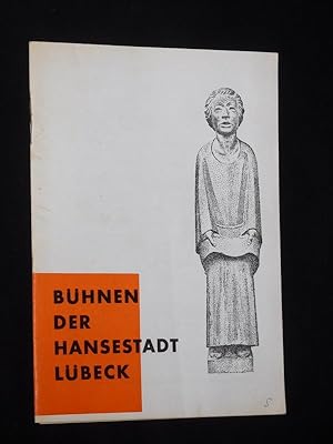 Bild des Verkufers fr Programmheft 16 Bhnen der Hansestadt Lbeck 1960/61. VON MUSEN UND MENSCHEN von Steinbeck. Insz.: Hansjrg Utzerath, Bhne/ Kostme: Matthias Kralj, techn. Ltg.: Felix Wanner. Mit Edgar Wiesemann, Heinz G. Kilian, Robert Fitz, Hans Emons, Uwe-Jens Pape, Gisela Tantau, Ulrich Matscho, Erich Schwarz, Friedhelm Lehmann, Robert Dittmann zum Verkauf von Fast alles Theater! Antiquariat fr die darstellenden Knste