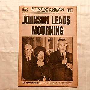 Daily News: Sunday, November 24, 1963: JOHNSON LEADS MOURNING [VINTAGE 1963]