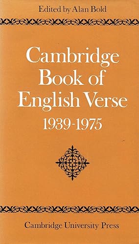 Cambridge Book Of English Verse 1939 - 1975 :