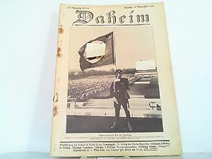 Daheim. 69. Jahrgang Nr. 50 Leipzig, 14. September 1933. Titelblatt: Heldenehrung am Tag von Nürn...