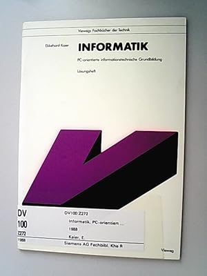 Seller image for Informatik PC-orientierte informationstechnische Grundbildung / Lsungsheft for sale by Antiquariat Bookfarm