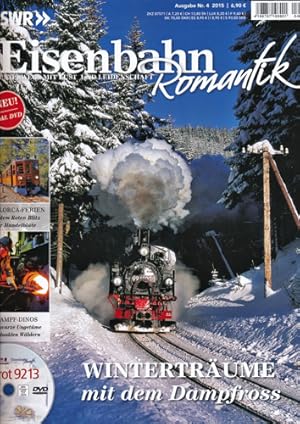 Bild des Verkufers fr SWR Eisenbahn Romantik Heft 4/2015: Wintertrume mit dem Dampfro (ohne DVD!). zum Verkauf von Versandantiquariat  Rainer Wlfel