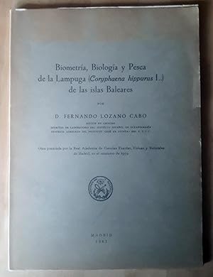 Seller image for BIOMETRA, BIOLOGA Y PESCA DE LA LAMPUGA (CORYPHAENA HIPPURUS L.) DE LAS ISLAS BALEARES for sale by Itziar Arranz Libros & Dribaslibros