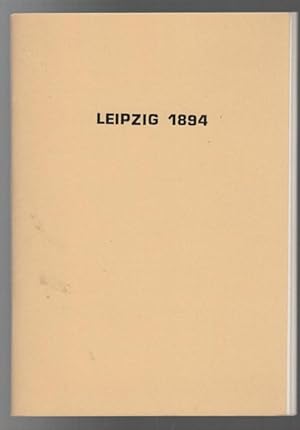 Bild des Verkufers fr Leipzig 1894. With annotations by Dr. S. Tarrasch and others. zum Verkauf von Time Booksellers