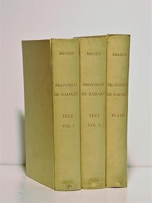 Immagine del venditore per Catalogo monumental de Espana. Provincia de Badajoz (1907-1910) [3 vols.]. venduto da Henry Pordes Books Ltd