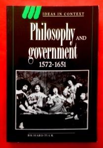 Bild des Verkufers fr Philosophy and Government 1572-1651. Ideas in Context. zum Verkauf von Versandantiquariat Sabine Varma