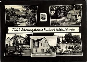 Ansichtskarte / Postkarte Buckow in der Märkischen Schweiz, FDGB Erholungsheime, Haus Tirol, Einh...