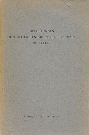 Imagen del vendedor de Vorlufiger Bericht ber Ergebnisse der Ausgrabungen in Bogazky in den Jahren 1964 und 1965. Mitteilungen der Deutschen Orient-Gesellschaft zu Berlin (MDOG). Nr. 97, 1966. a la venta por Fundus-Online GbR Borkert Schwarz Zerfa