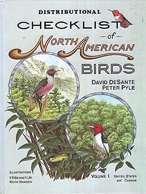 Seller image for Distributional Checklist of North American Birds Vol. I - United States and Canada for sale by Pendleburys - the bookshop in the hills