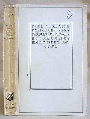 Image du vendeur pour Romances Sans Paroles - Ddicaces - pigrammes mis en vente par Eastleach Books