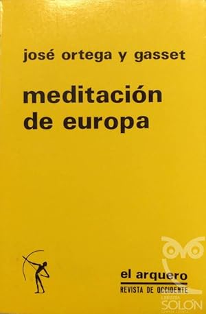 Imagen del vendedor de Meditacin de Europa a la venta por LIBRERA SOLN
