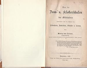 Über die Dom- u. Klosterschulen des Mittelalters insbesondere über die Schulen von Hildesheim, Pa...