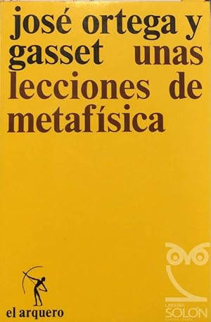 Unas lecciones de metafísica