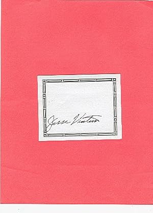 Seller image for SIGNED BOOKPLATES/AUTOGRAPHS by author JEFFERY VANCE for sale by ODDS & ENDS BOOKS