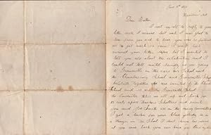 Seller image for June 11th, 1860, Hagerstown, Maryland domestic letter by Susan Thomas addressed to her brother concerning school celebrations, work, family, and saving money for sale by Americana Books, ABAA
