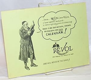 Imagen del vendedor de Revol: "There's a 'There' Here" 1982 calendar 3924 Telegraph Ave., Oakland, CA. 94609 a la venta por Bolerium Books Inc.
