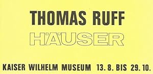 Seller image for Thomas Ruff : Hauser (announcement) for sale by The land of Nod - art & books