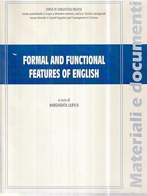Imagen del vendedor de Formal and functional fratures of english a la venta por Librodifaccia