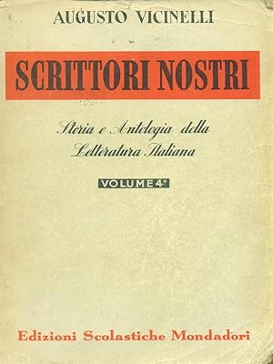Bild des Verkufers fr Scrittori nostri Volume 4 zum Verkauf von Librodifaccia