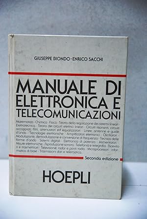 Immagine del venditore per manuale di elettronica e telecomunicazioni seconda edizione - NUOVO venduto da STUDIO PRESTIFILIPPO NUNZINA MARIA PIA