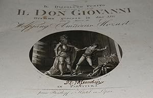 Il Dissoluto Punito osia Il Don Giovanni. Dramma giocoso in due Atti posto in Musica da Wolfgang ...