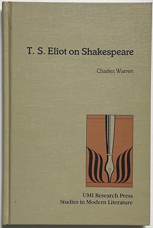 Immagine del venditore per T. S. Eliot on Shakespeare venduto da Zed Books